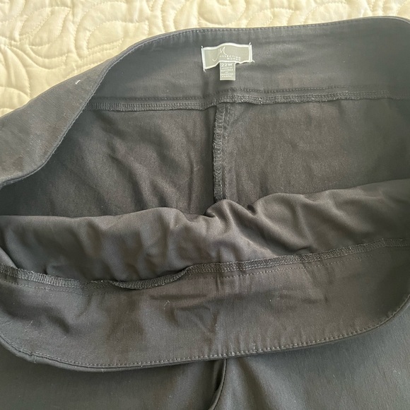 JM Collection 2 Black and White Straight Leg Pants - Picture 6 of 16